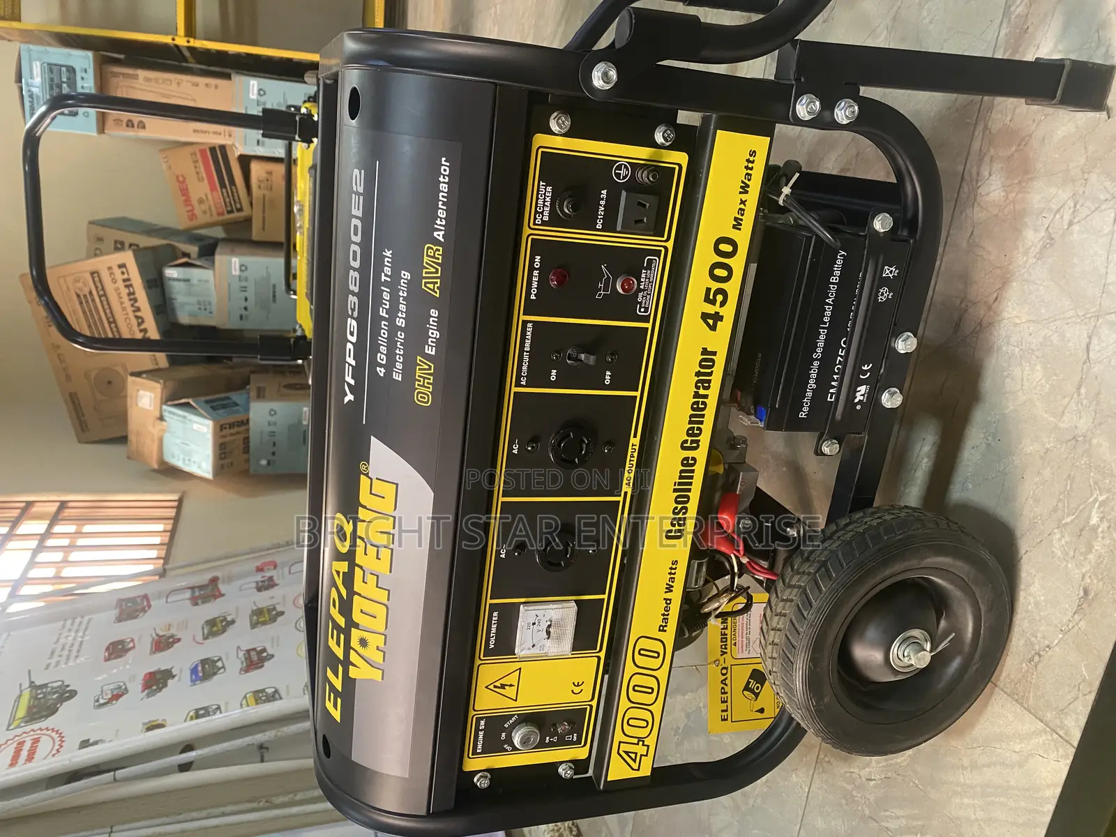 Elepaq Yadfeng Generator Yfp38000e2 4.5kva
