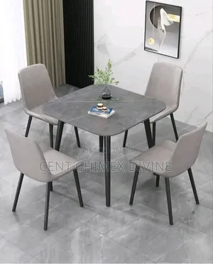 Square Table by Grey 4 Seater Set