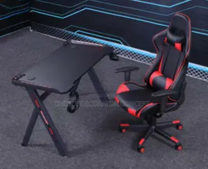 Gaming Desk Ergonomic Chair Combo – Pro Gamer Setup*