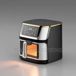 13.5l LCD Touch Screen Air Fryer With Visual Window – Oil Free Cooking