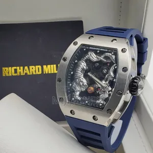 Blue Accent: Richard Mille Luxury Watch With Stunning Blue Strap*