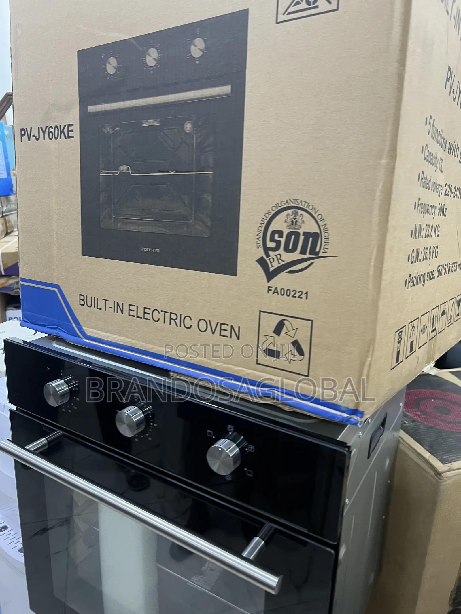 Brand New Polystar Built-in Oven – Easy Clean Interior