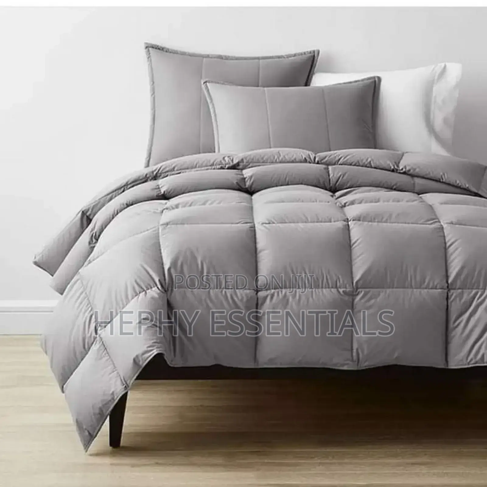Premium Plain Duvet And Bedsheets With 4 Pillow Case