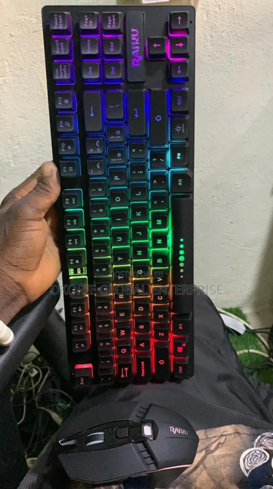 Gaming Keyboard And Mouse With Rgb Light (Wireless)