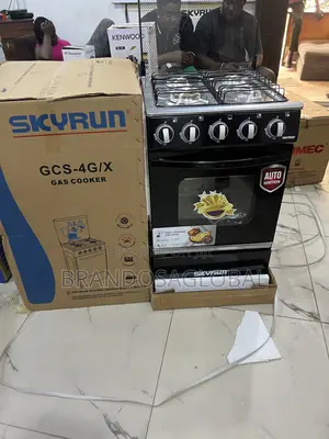 Skyrun 4 Burners(4+0)Gas Cooker – Black