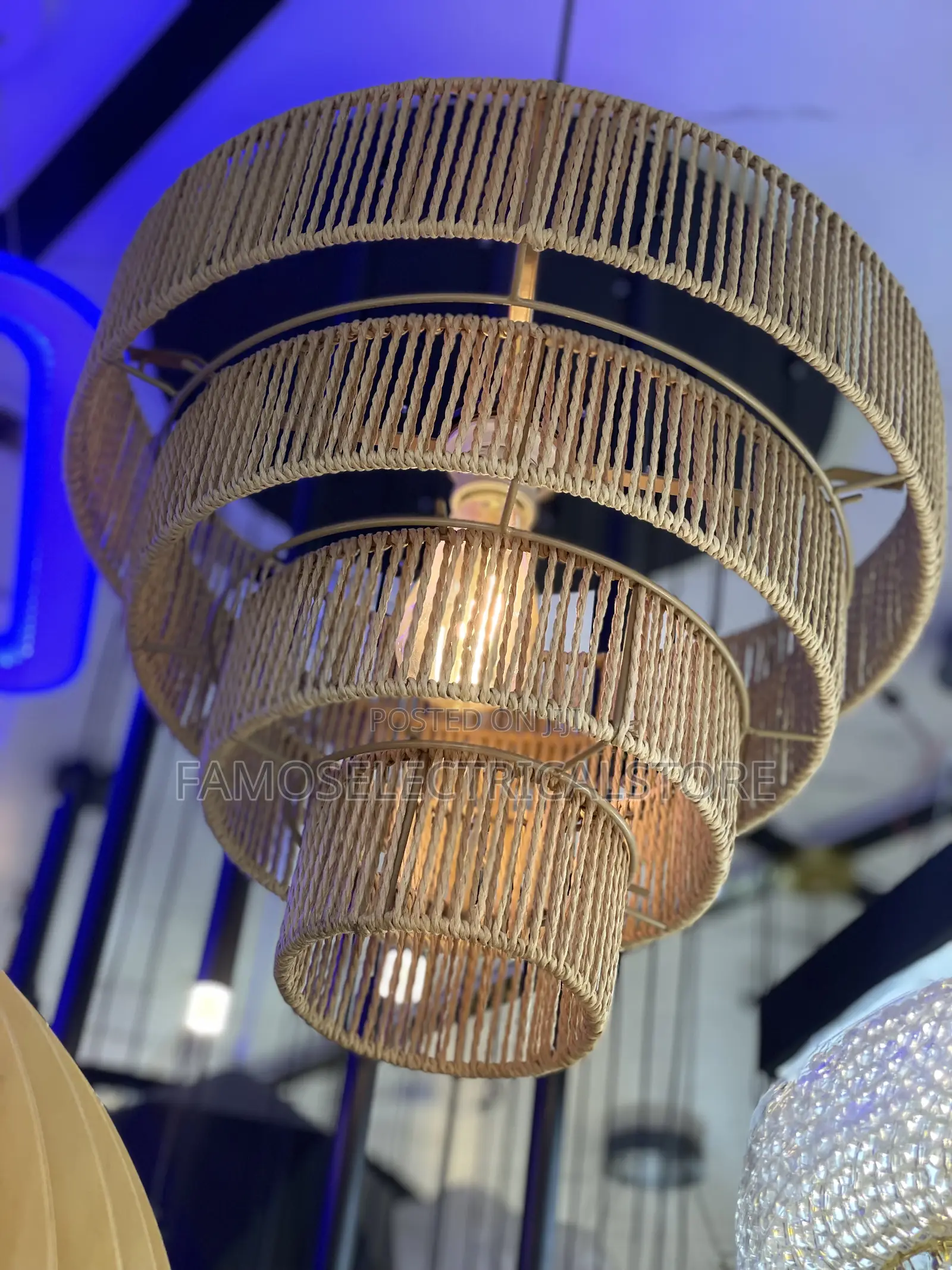 Hand Made Vintage Ceiling Mounted Chandelier