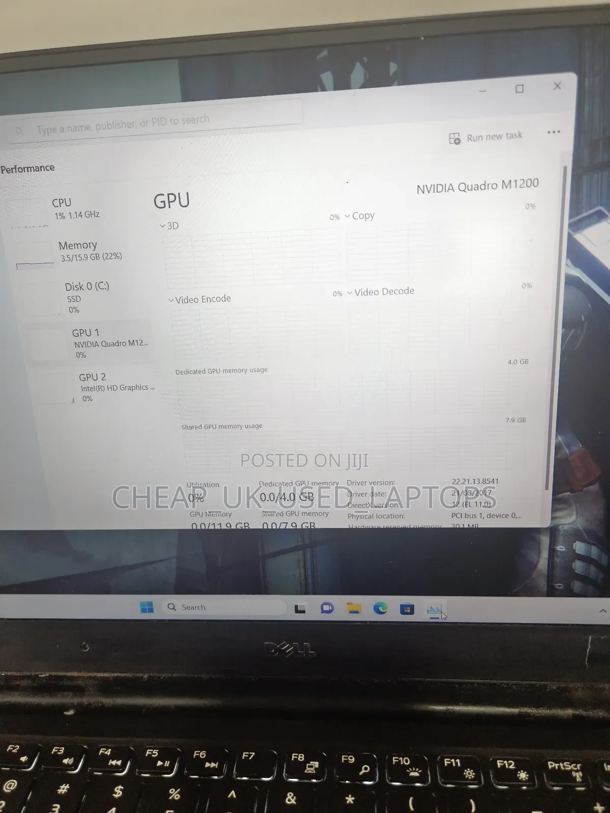 Laptop Dell Precision 5510 16GB Intel Core I7 SSD 256GB