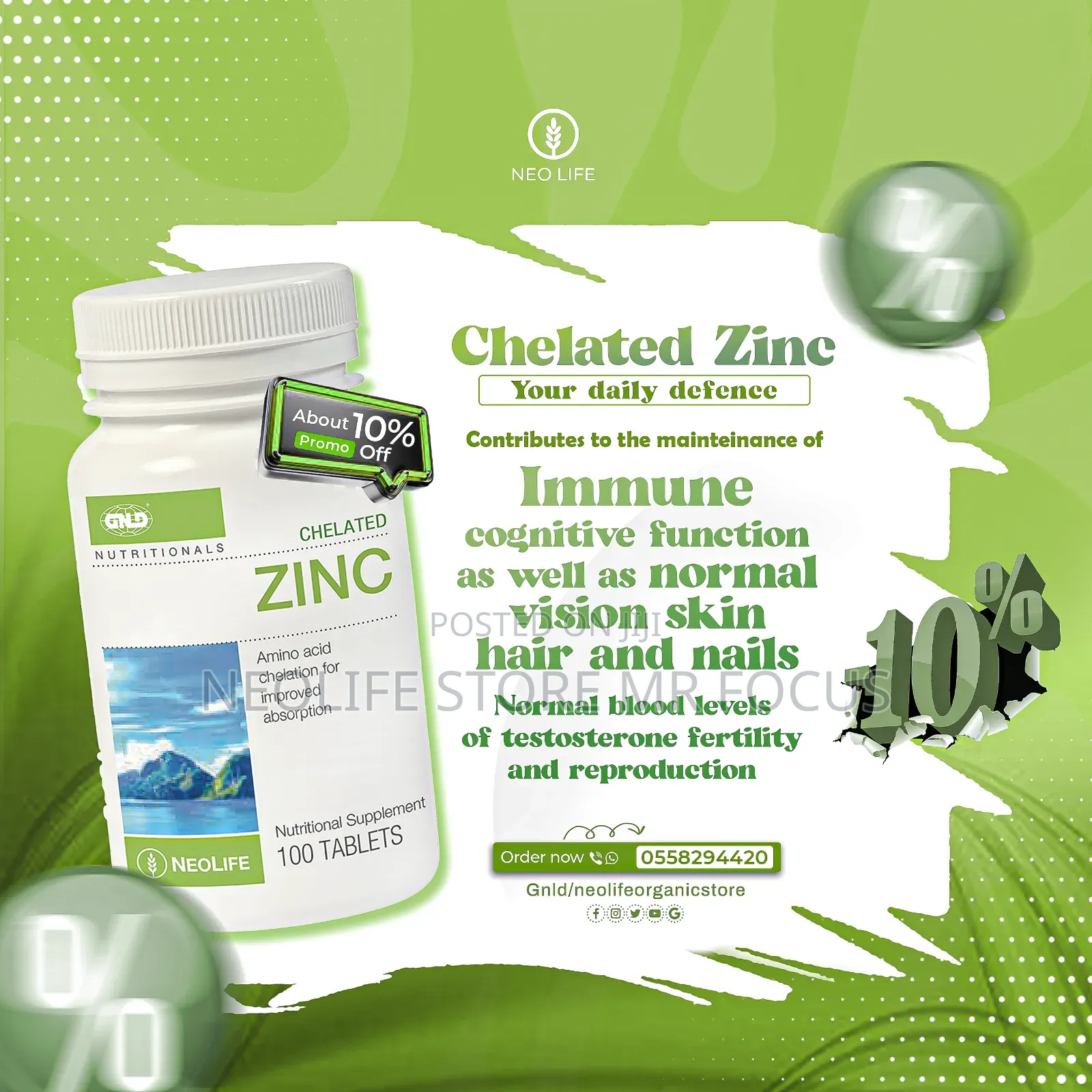 Chelated Zinc Key Minerals (Amplify the Energy Inside You)