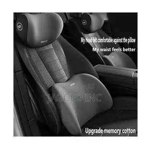 2pcs Car Headrest Backrest Cushion, Car Interior, Sponge Neck Pillow