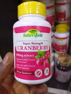 Nature's Field Super Strength Cranberry 600mg Extract Capsules