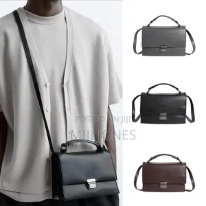 *Plain Leather Cross Body Bag*