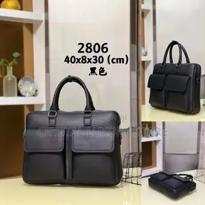 Mont Blanc Quality Luxury Genuine Leather Laptop Bag