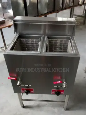 Gas Fryer Double Basket Standing 20l