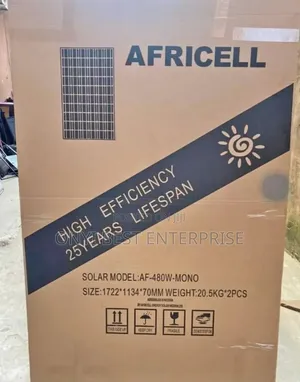 Africell Solar Panels Mono Crystalline480watts