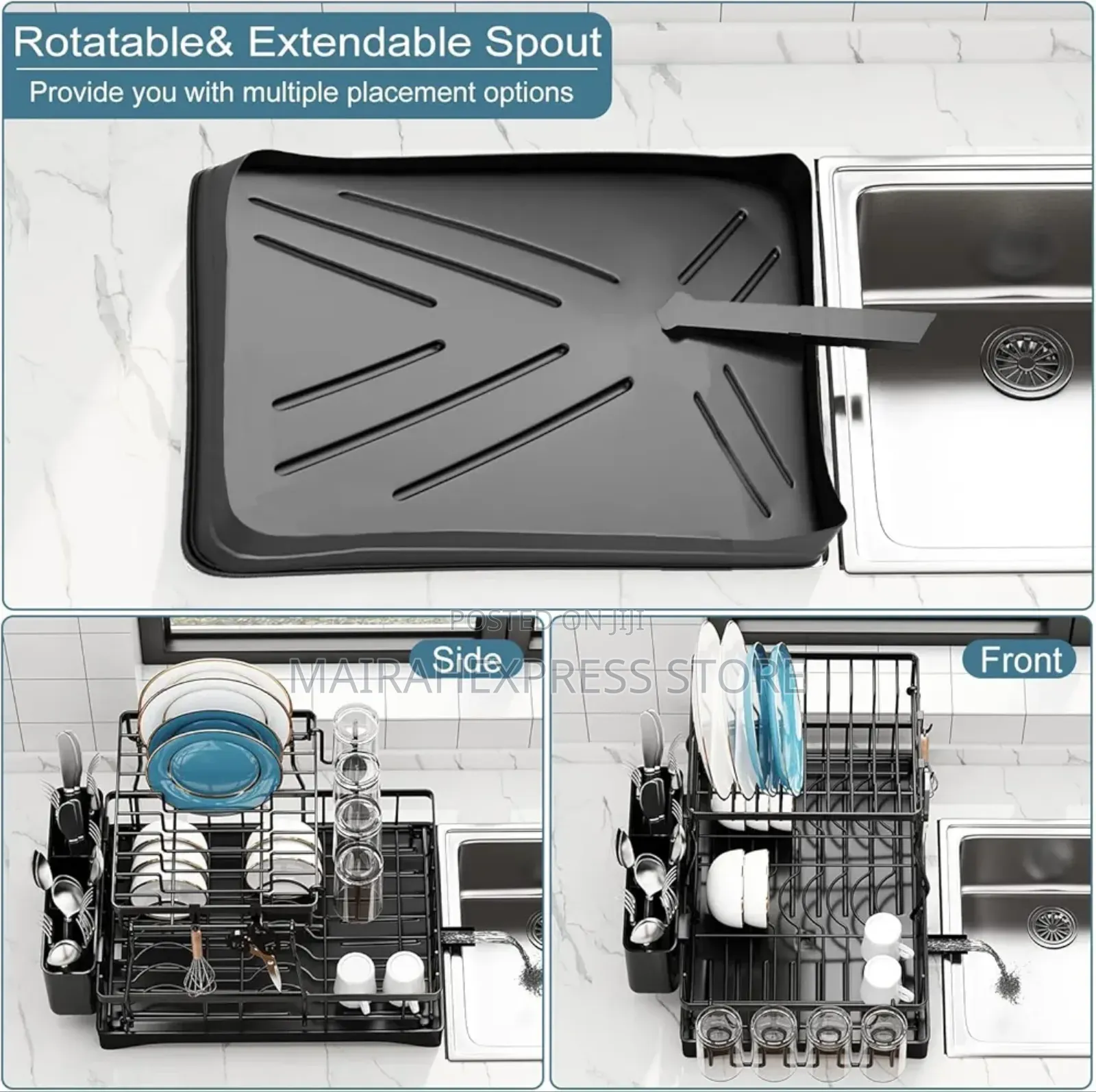 Multipurpose Detachable Dish Drainers With Utensil Holders (2st7)