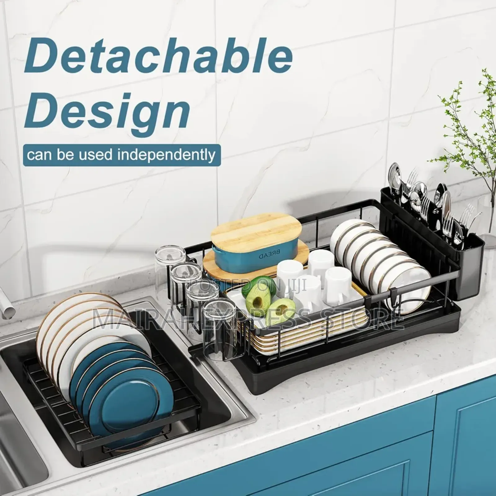 Multipurpose Detachable Dish Drainers With Utensil Holders (2st7)