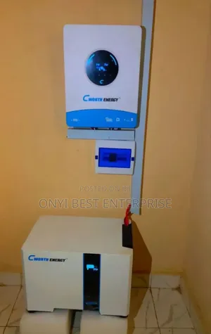 Complete Installation Cworth Lithium Battery 5kwh 4kva Hybrid Inverter