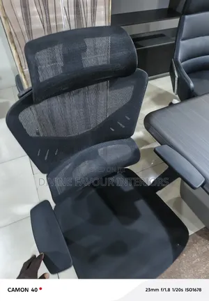 High-Back Executive Ergonomic Swivel Office Chair With Headrest