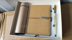 Gift Box Set With Flask, Diary, Flash Drive, Pen