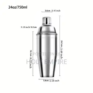 Stainless Steel Cocktail Shaker Bartending Tools Bartender Kit Boston