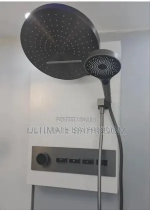 High Quality Gun Grey Executive Thermostatic Conduit Shower