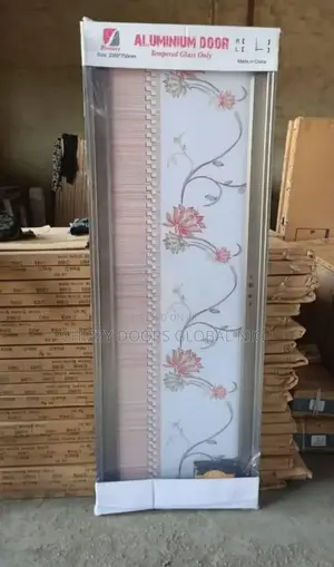 Tampered Full Glass Toilet Door 7ft Br 750