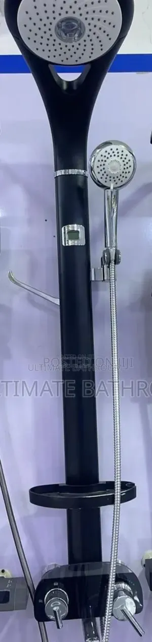 Black Bathroom Standing Shower  Mixer