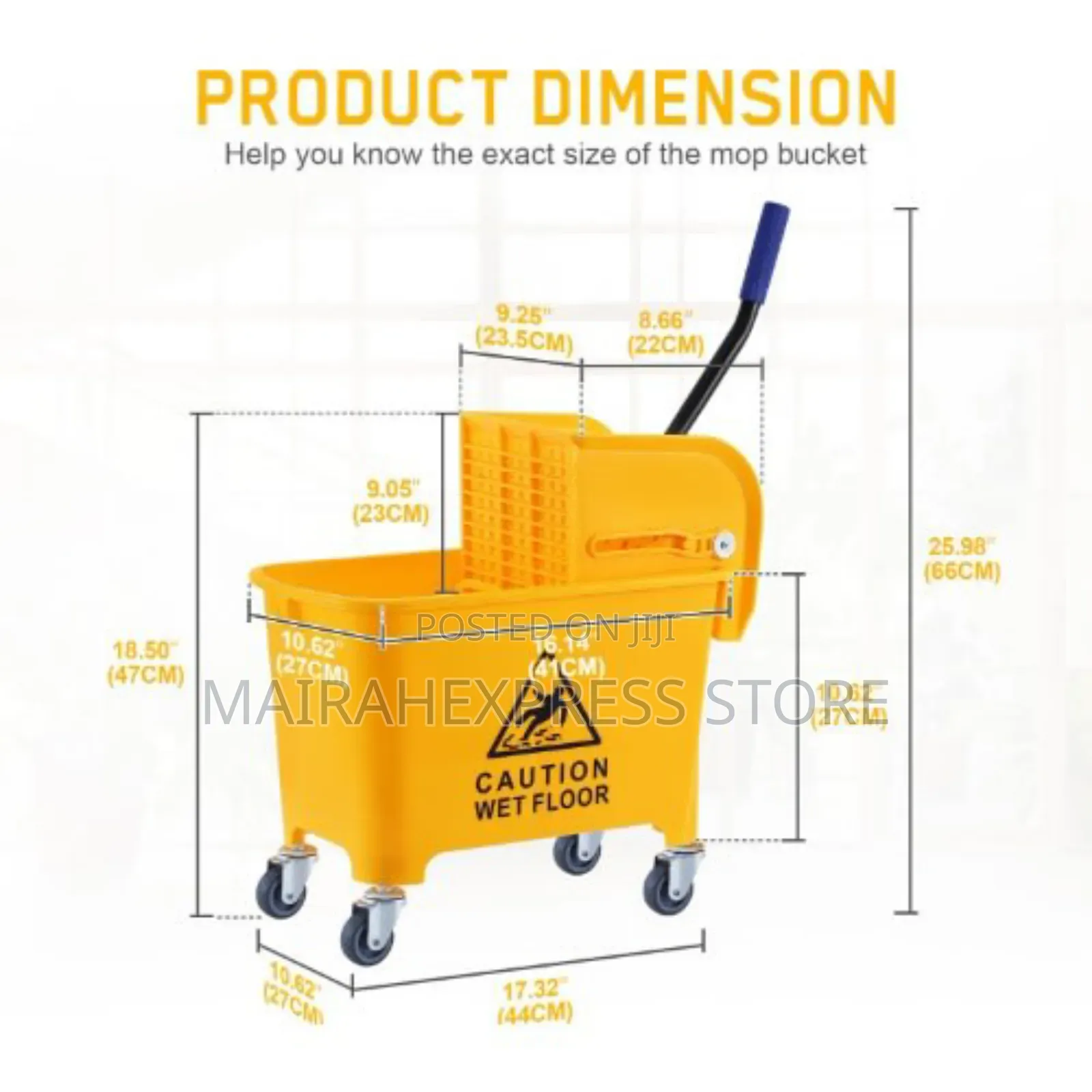 20l Industrial Caution Mop Bucket 
(2st7)