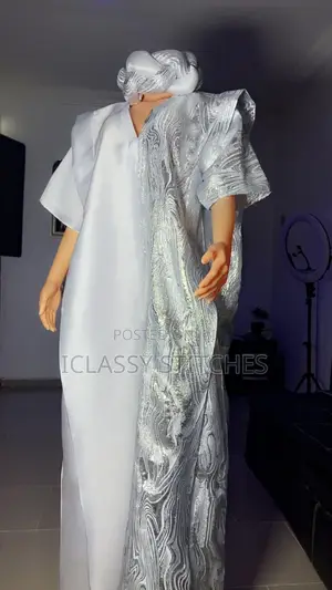 Luxury Damask Bubu Gown