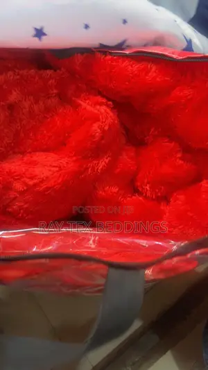 Fluffy Red Fur Duvet Set( Irresistibly Cozy)