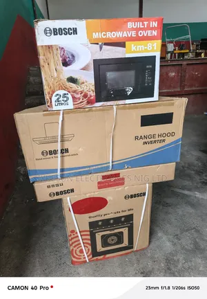 Bosch Kitchen Appliances Set of Cooker, Oven, Microwave, Rage Hood,