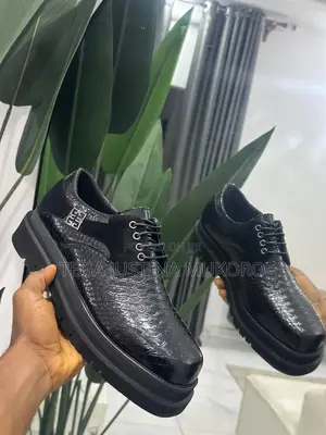 Givenchy Lace Up Closure Leather Shoe