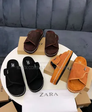 Zara Suede Luxury Slides