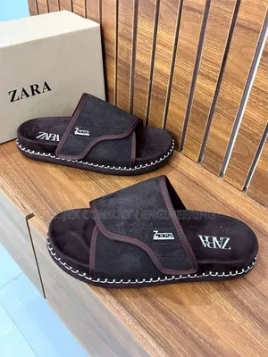 Zara Suede Luxury Slides