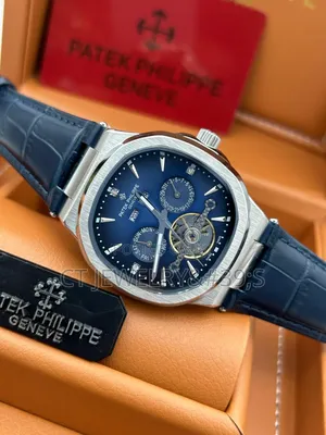 Patek Philippe Chronograph Genuine Leather Strap High Quality Products