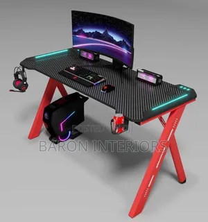 Electric Y-Leg Office/Gaming Table Is Available as Seen