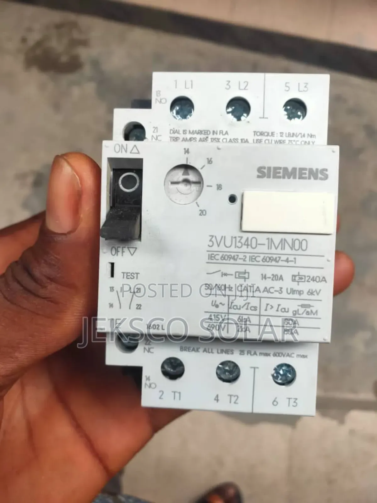 Siemens Manual Motor Starter.