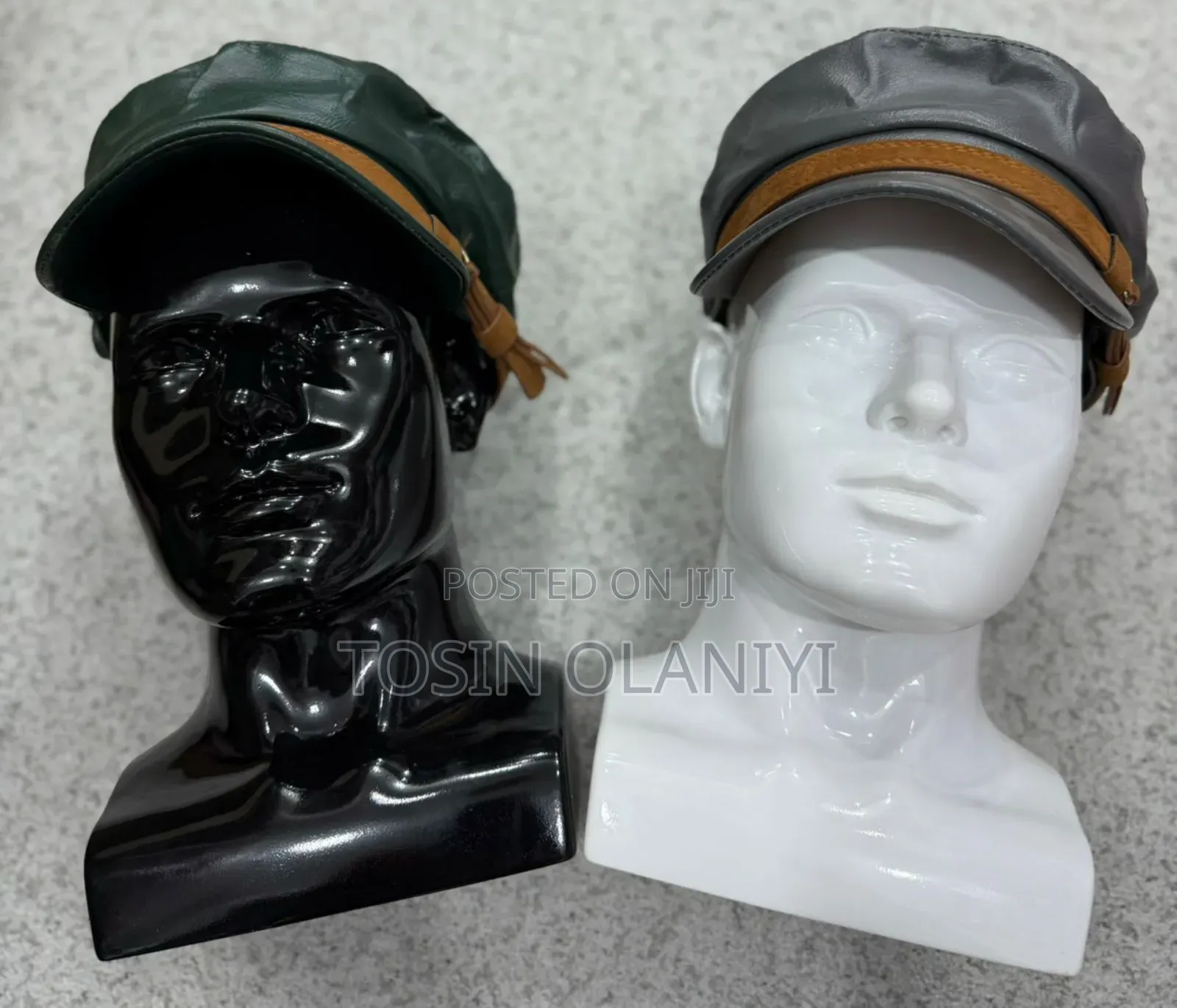New Design Octa Leather Captain Cap