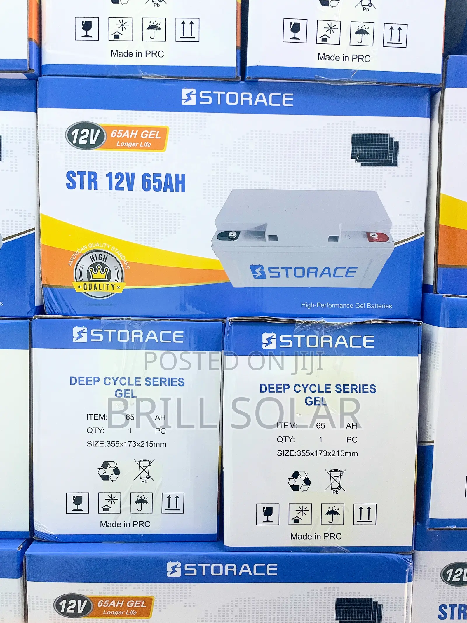 12v-65ah Storace Solar Gel Battery