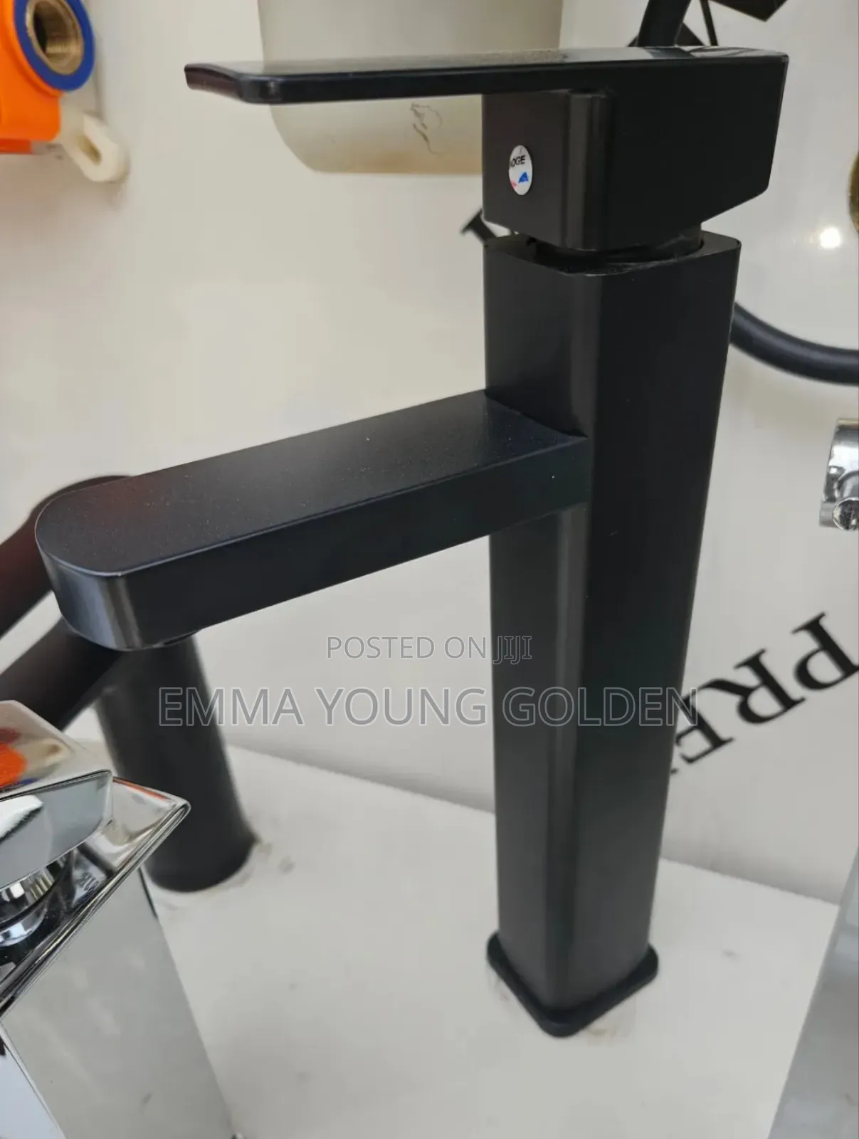Long Black Basin Mixer