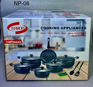 Smp 14psc Non Stick Pot With Spoon Set (2st7).