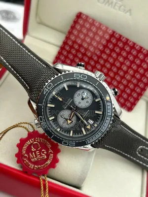 High Grade Aaa Watch Omega Chronograph Genuine Leather Battery 🔋