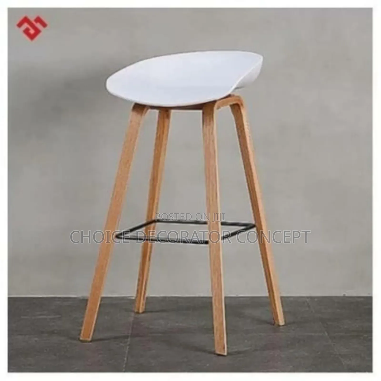 Wood Nordic High Kitchen Island Design Bar Stools