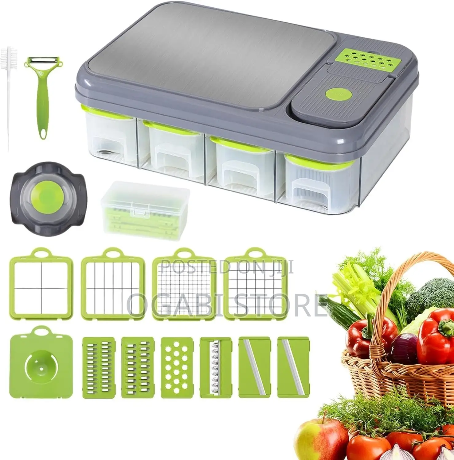 Manual Multifunctional Stainless Steel Dicer Chopper
