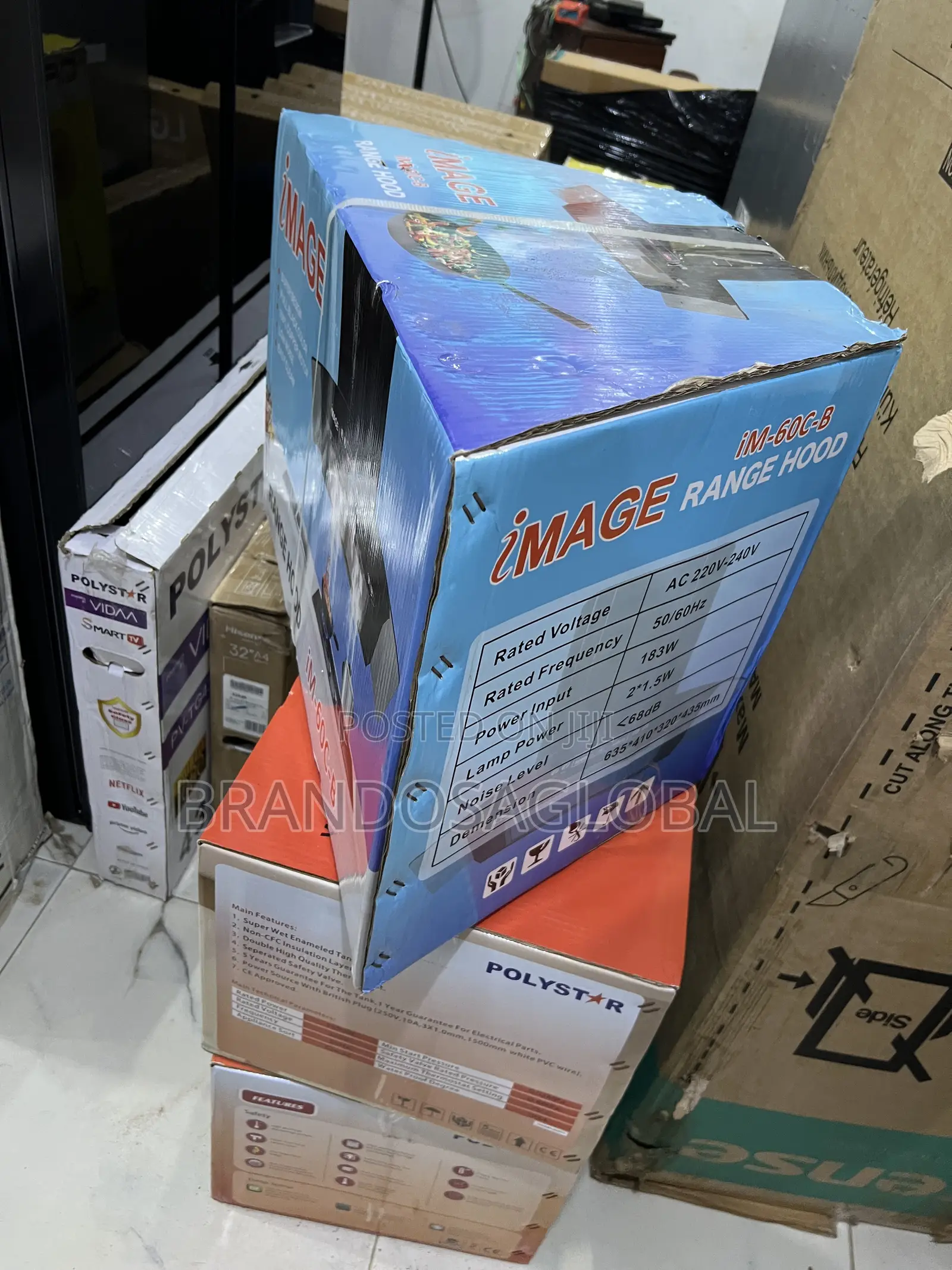 Image 60cm Im60c-B Range Hood – Low Noise Motor