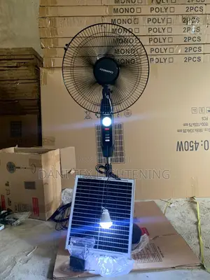 Modem Solar Fan With Bulb Now Available