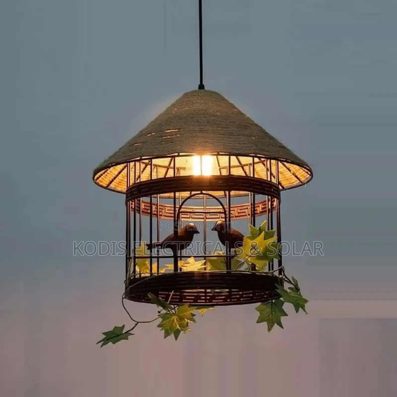 Pendant Drop Lighting Chandeliers With Crafted Birds
