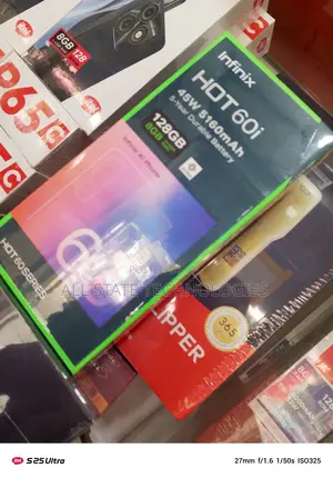 New Infinix Hot 60i 128 GB Black