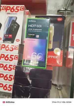 New Infinix Hot 60i 128 GB Black
