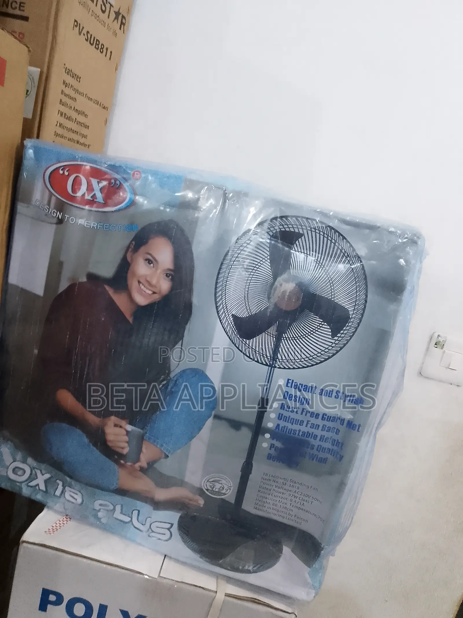 Ox Standing Fan – 18 Inches Plus Edition